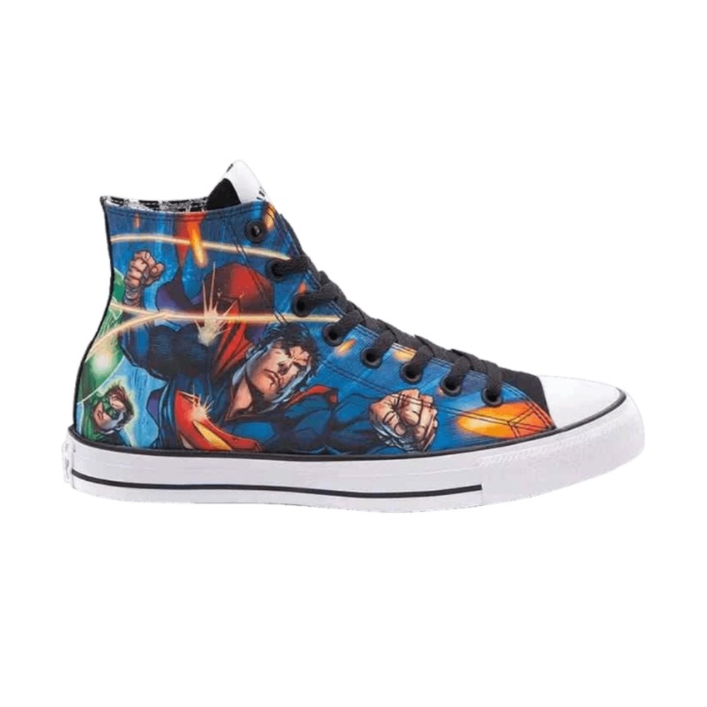 NIB DC Comics Justice League Converse Chucks Youth Size 2 / 33.5